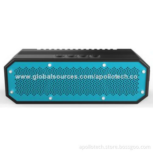 Waterproof Bluetooth Speaker with IP68 Level, 10,400mAh Real Capacity, Power Bank Function, TF Card